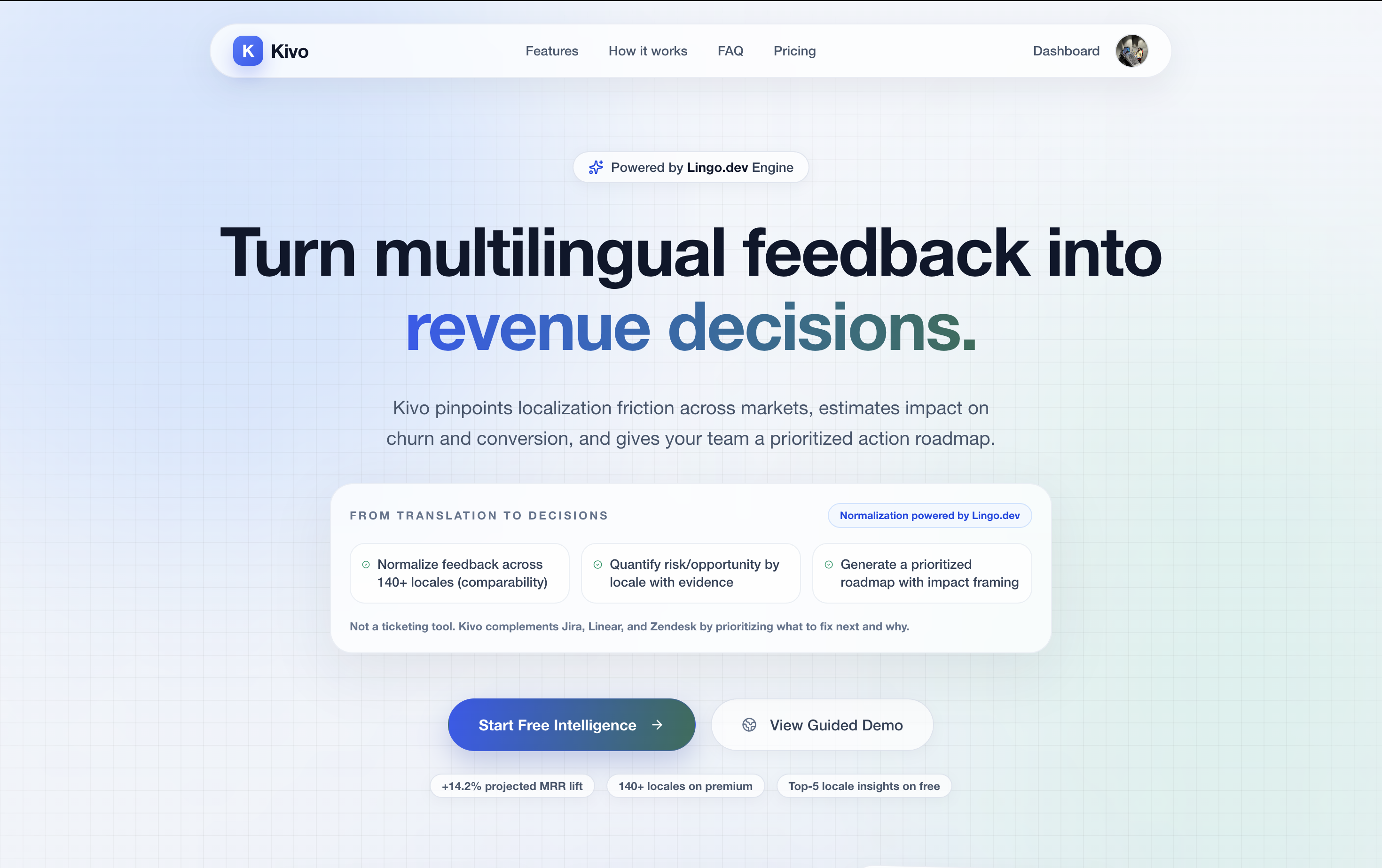 Kivo - Revenue Intelligence for Multilingual Product Feedback